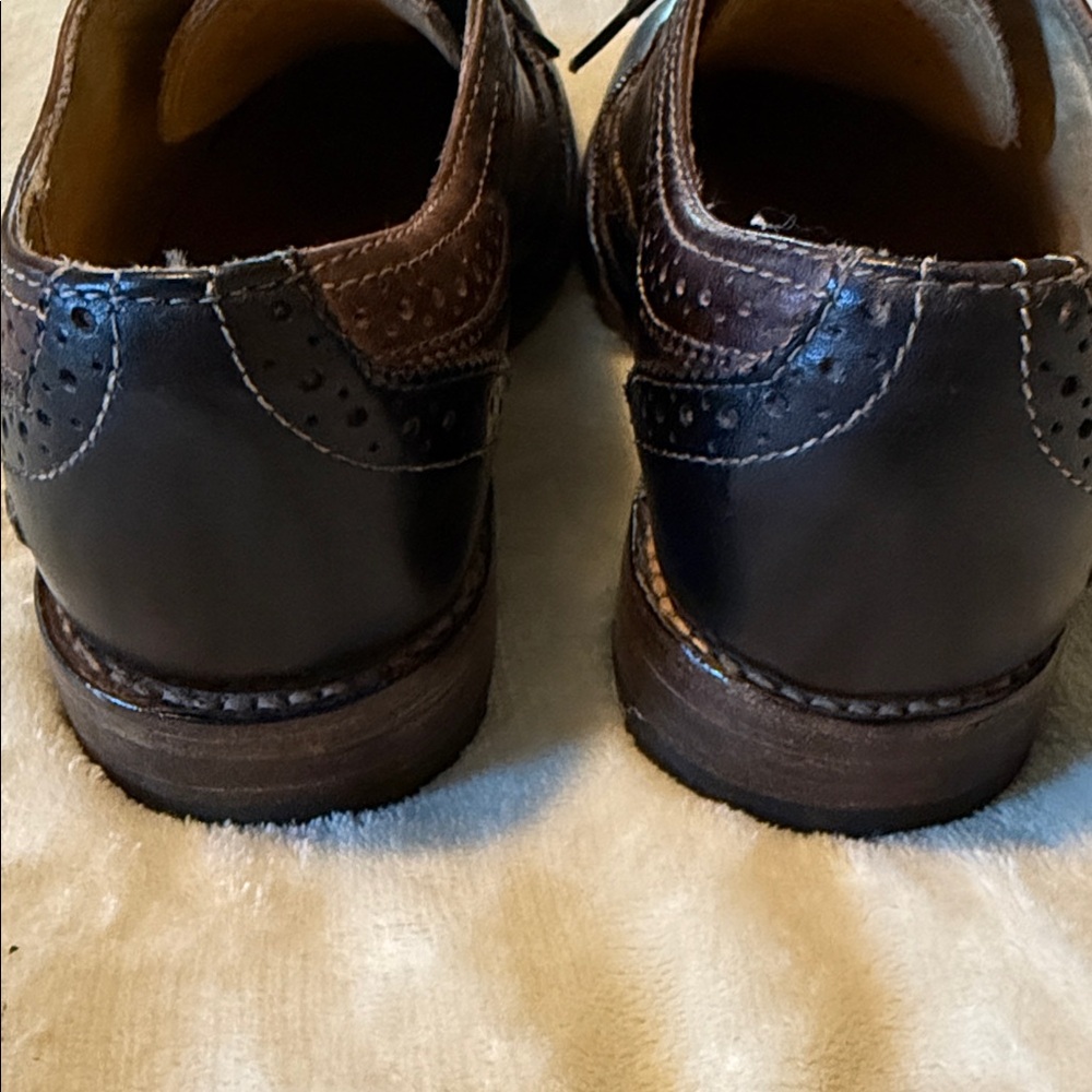 BED|STU Brown and Black Leather Oxfords - Picture 8 of 9